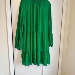 Green Long Sleeve Dress
